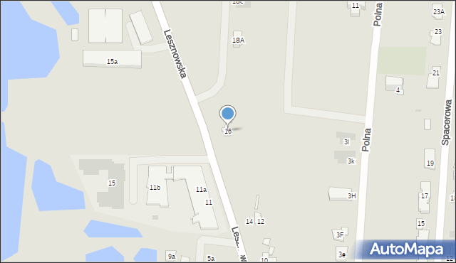 Błonie, Lesznowska, 16, mapa Błonie