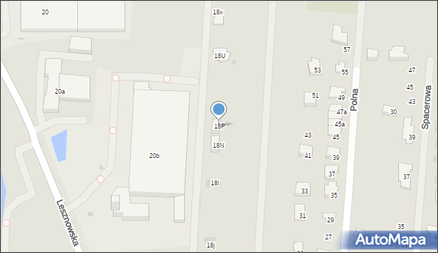 Błonie, Lesznowska, 18P, mapa Błonie