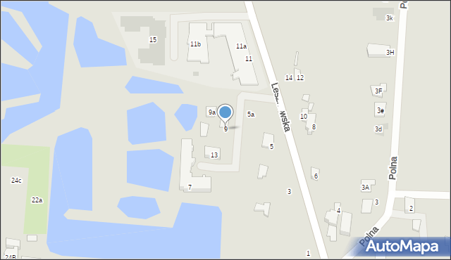 Błonie, Lesznowska, 9, mapa Błonie