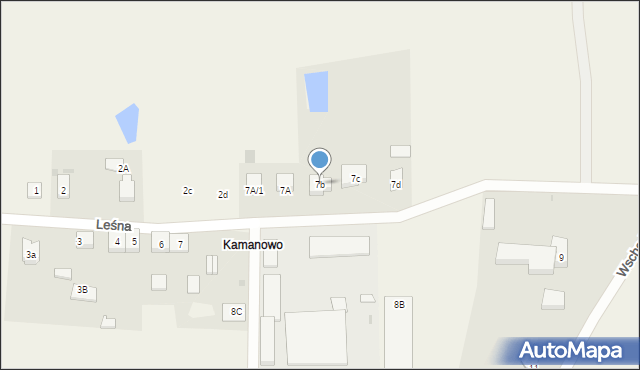 Bobowo, Leśna, 7b, mapa Bobowo