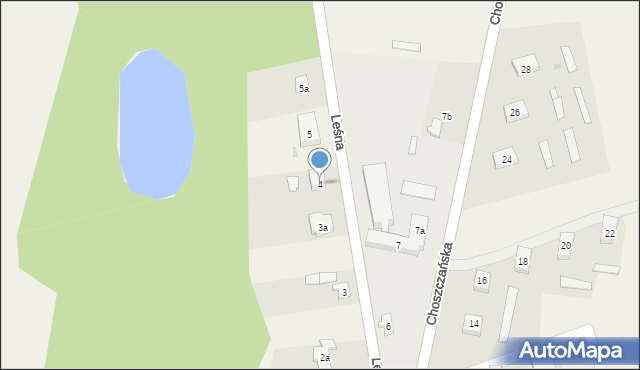 Bobrówko, Leśna, 4, mapa Bobrówko