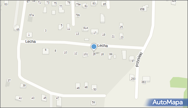 Bochnia, Lecha Tadeusza, 16, mapa Bochni