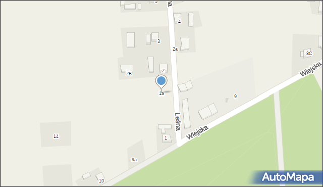 Boguszyn, Leśna, 1a, mapa Boguszyn