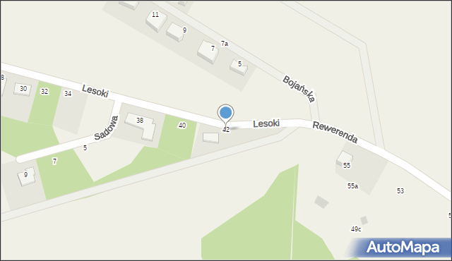 Bojano, Lesoki, 42, mapa Bojano