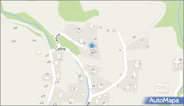 Bolechowice, Leśna, 32b, mapa Bolechowice