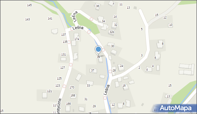 Bolechowice, Leśna, 39, mapa Bolechowice