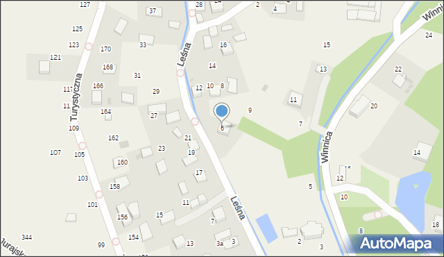 Bolechowice, Leśna, 6, mapa Bolechowice