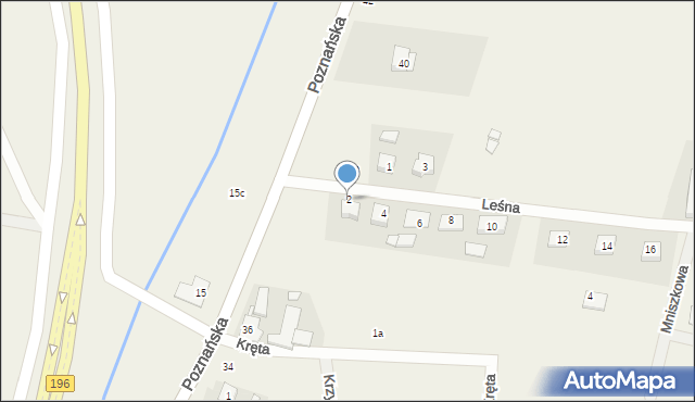 Bolechowo, Leśna, 2, mapa Bolechowo