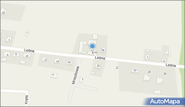 Bolechowo, Leśna, 5, mapa Bolechowo