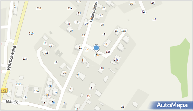 Boleń, Legionistów, 12b, mapa Boleń