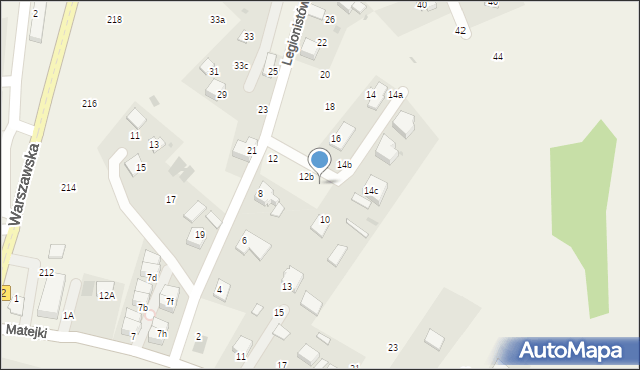 Boleń, Legionistów, 12c, mapa Boleń
