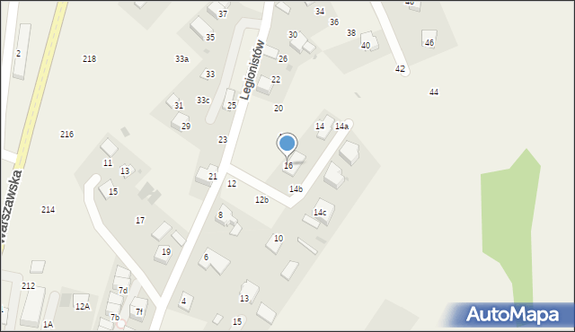 Boleń, Legionistów, 16, mapa Boleń