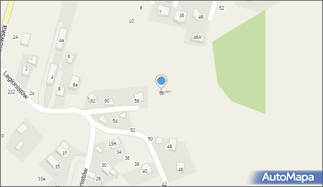 Boleń, Legionistów, 56, mapa Boleń