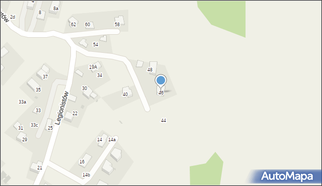 Boleń, Legionistów, 46, mapa Boleń