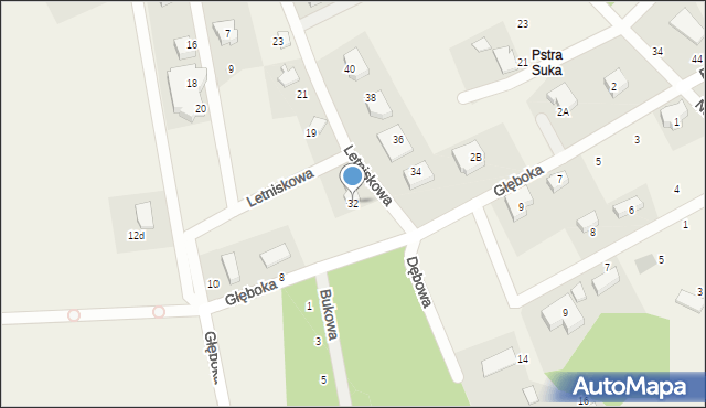 Borkowo, Letniskowa, 32, mapa Borkowo