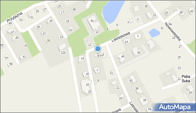 Borkowo, Letniskowa, 5, mapa Borkowo