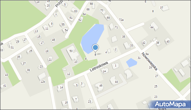 Borkowo, Letniskowa, 6, mapa Borkowo