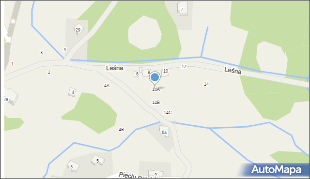 Borowice, Leśna, 14A, mapa Borowice