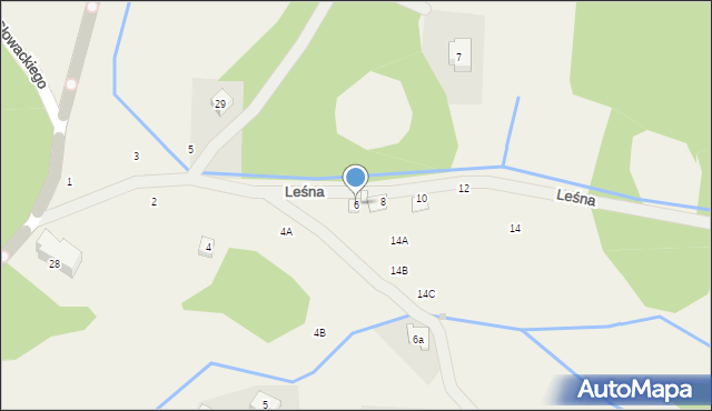 Borowice, Leśna, 6, mapa Borowice