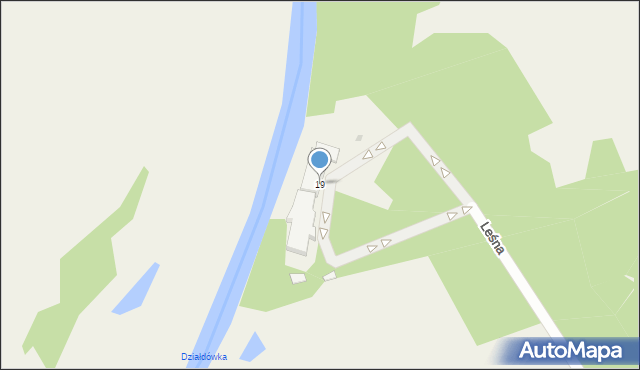 Brudnice, Leśna, 19, mapa Brudnice
