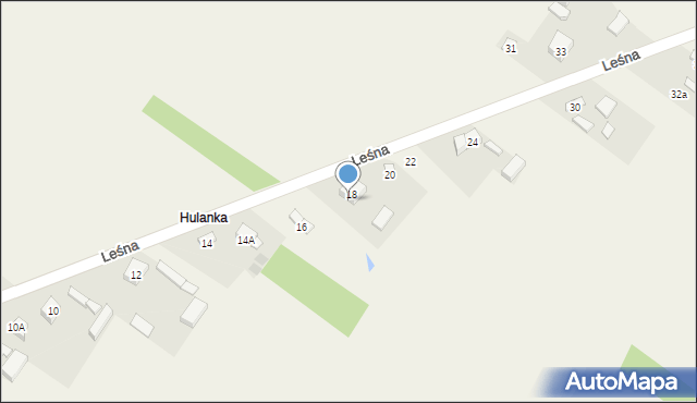 Brudzice, Leśna, 18a, mapa Brudzice