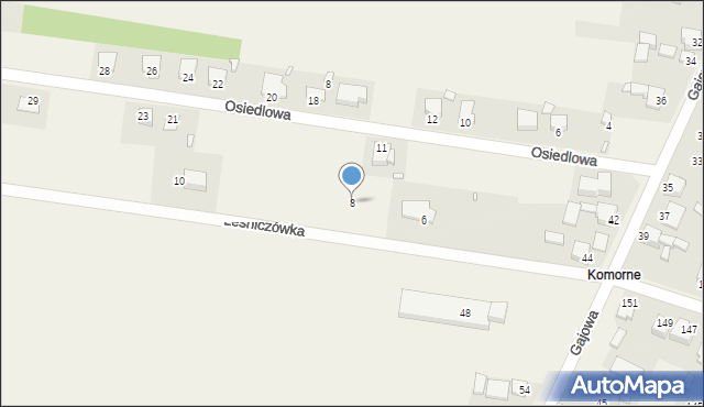 Brudzowice, Leśniczówka, 8, mapa Brudzowice