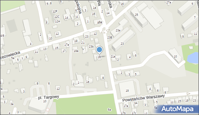 Brzesko, Legionów marsz. Józefa Piłsudskiego, 10, mapa Brzesko