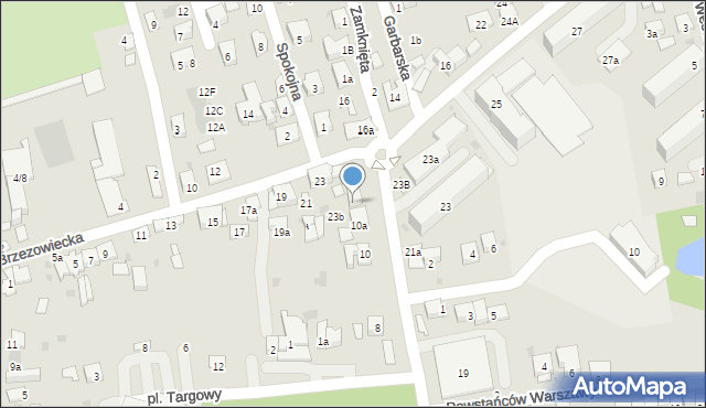 Brzesko, Legionów marsz. Józefa Piłsudskiego, 10b, mapa Brzesko