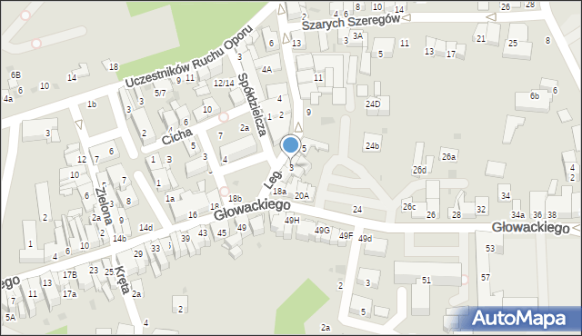 Brzesko, Legionów marsz. Józefa Piłsudskiego, 3, mapa Brzesko