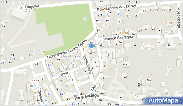 Brzesko, Legionów marsz. Józefa Piłsudskiego, 4A, mapa Brzesko
