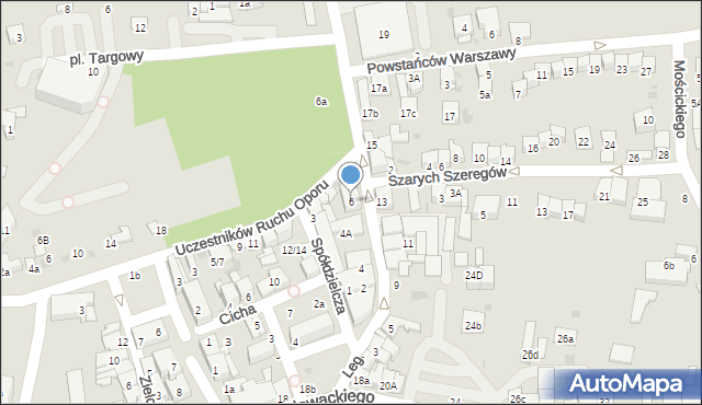 Brzesko, Legionów marsz. Józefa Piłsudskiego, 6, mapa Brzesko