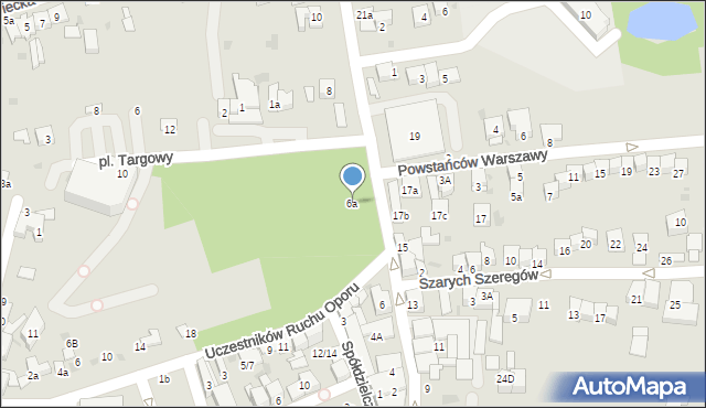 Brzesko, Legionów marsz. Józefa Piłsudskiego, 6a, mapa Brzesko