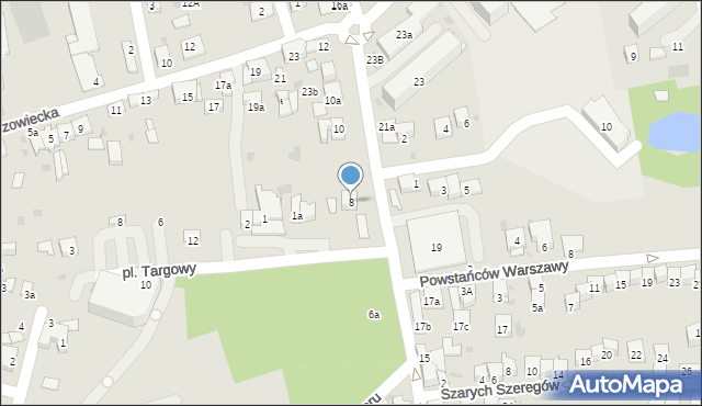 Brzesko, Legionów marsz. Józefa Piłsudskiego, 8, mapa Brzesko