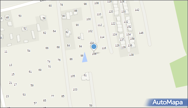 Brzozówka, Leśna, 106, mapa Brzozówka