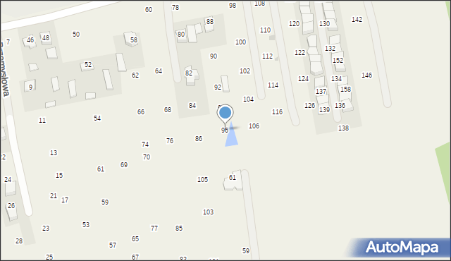 Brzozówka, Leśna, 96, mapa Brzozówka