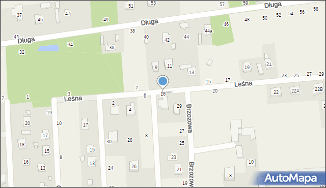Budy Barcząckie, Leśna, 16, mapa Budy Barcząckie