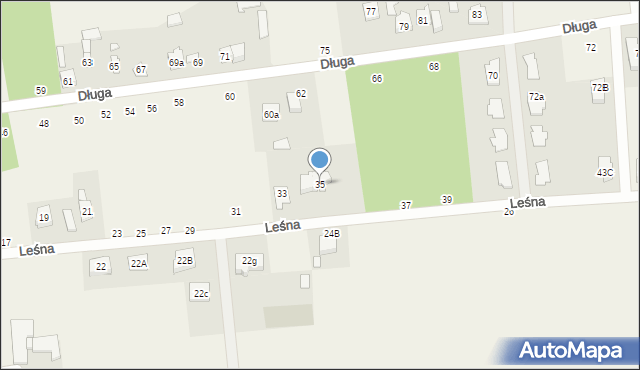 Budy Barcząckie, Leśna, 35, mapa Budy Barcząckie