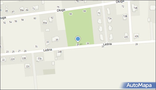 Budy Barcząckie, Leśna, 37, mapa Budy Barcząckie