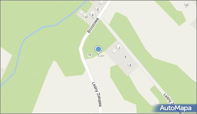 Budy Mszczonowskie, Leśna, 74, mapa Budy Mszczonowskie