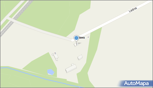 Bycina, Leśna, 4, mapa Bycina