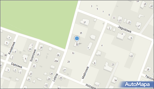 Bystrzyca, Leśna, 33, mapa Bystrzyca