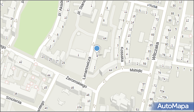 Bytom, Lenartowicza Teofila Aleksandra, 4, mapa Bytomia