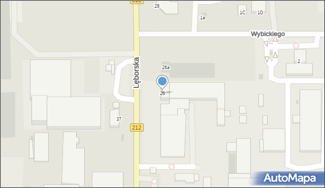 Bytów, Lęborska, 26, mapa Bytów