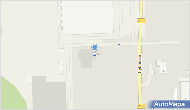 Bytów, Lęborska, 41, mapa Bytów