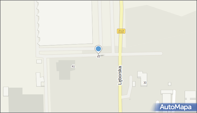 Bytów, Lęborska, 43, mapa Bytów