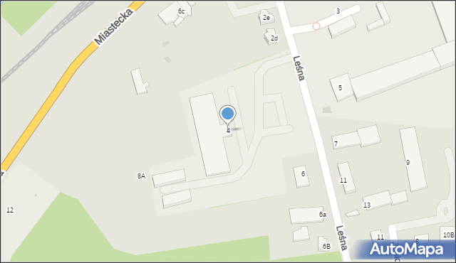 Bytów, Leśna, 4, mapa Bytów