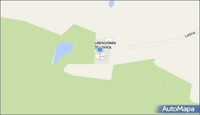 Bytyń, Leśna, 1, mapa Bytyń