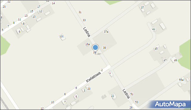 Cekanów, Leśna, 16b, mapa Cekanów