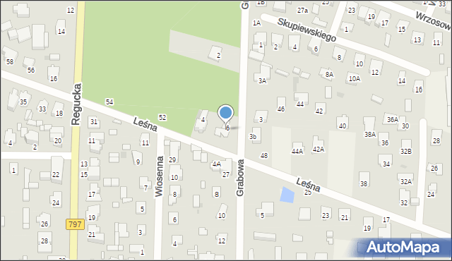 Celestynów, Leśna, 50, mapa Celestynów