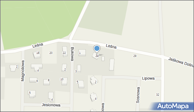 Chmieleniec, Leśna, 24, mapa Chmieleniec